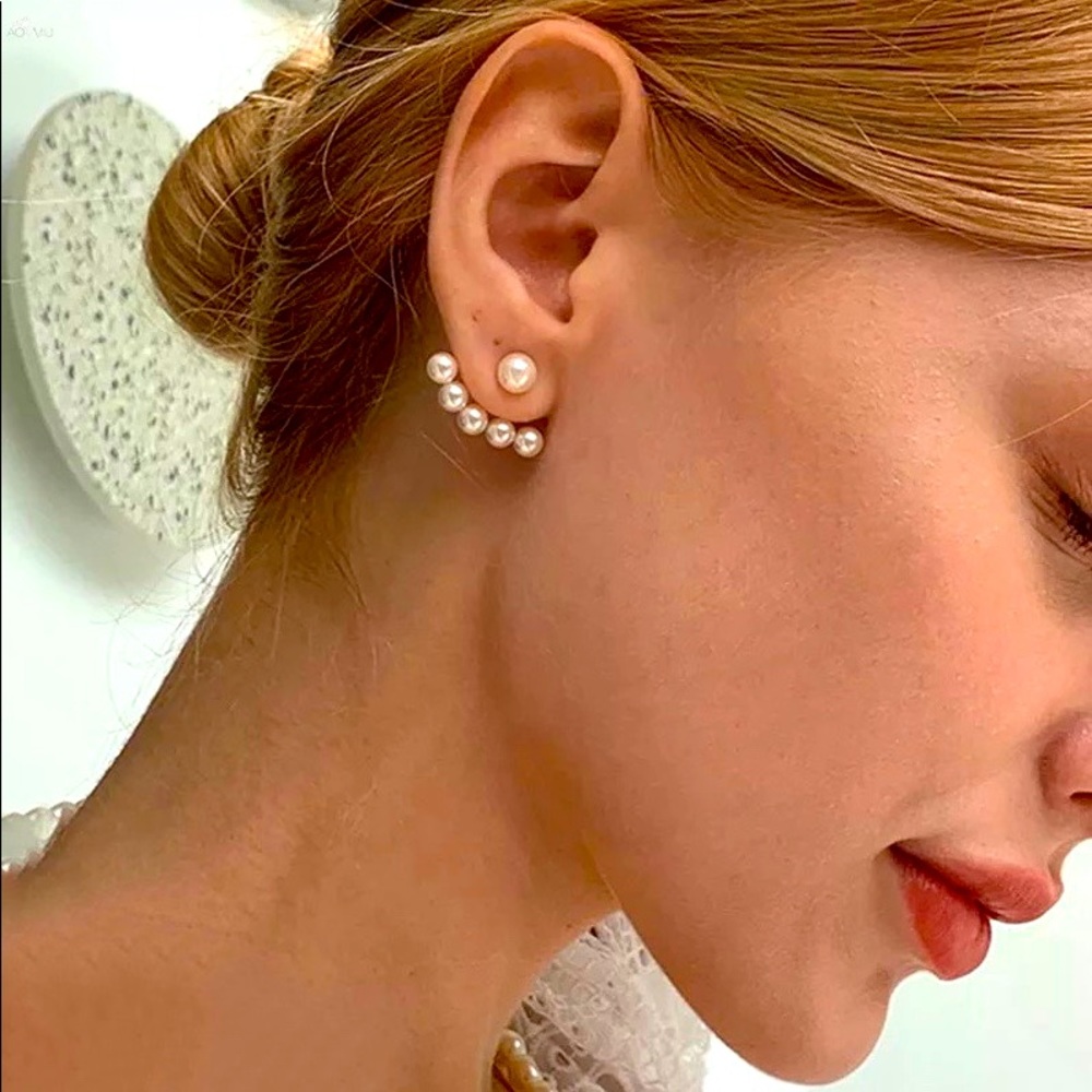 🍒3/$30 New Pearl Jacket Earrings